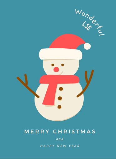Picture of WONDERFUL LSE SNOWMAN CHRISTMAS CARD